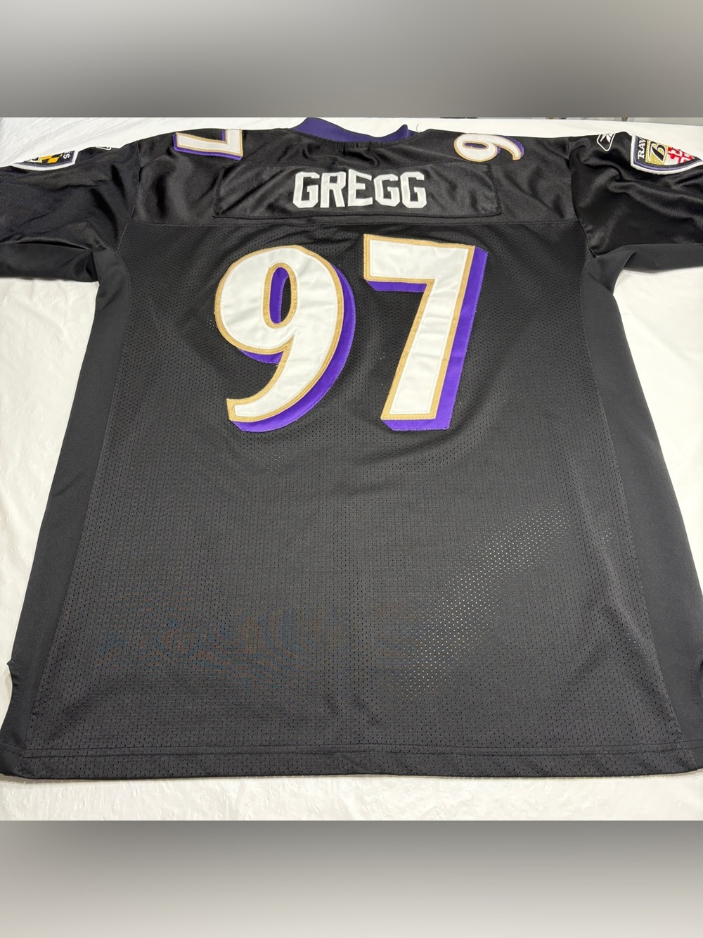 Vintage Reebok On-Field Baltimore Ravens Kelly Gregg #97 NFL Jersey Men’s 54 3XL - Picture 7 of 10